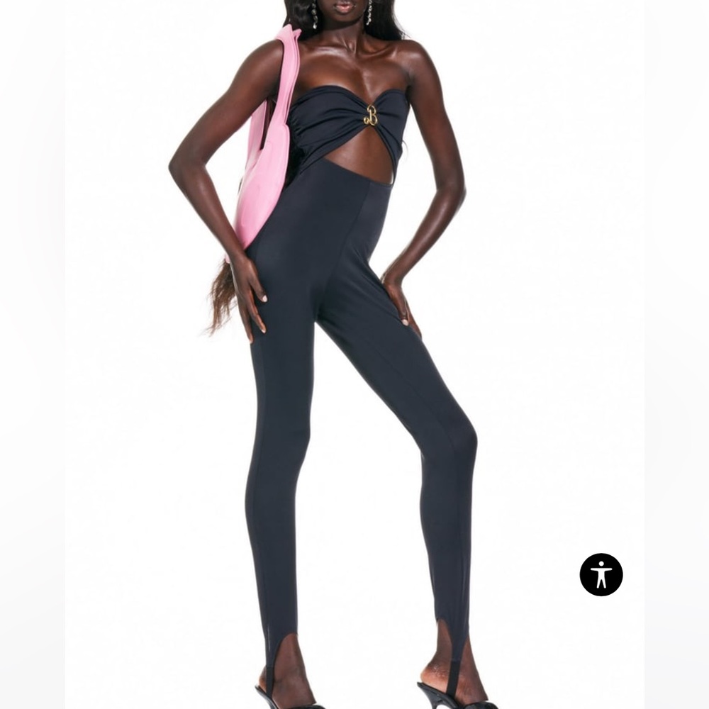 NWT Zara Special collection x BARBIE™ MATTEL LONG JUMPSUIT SZ L